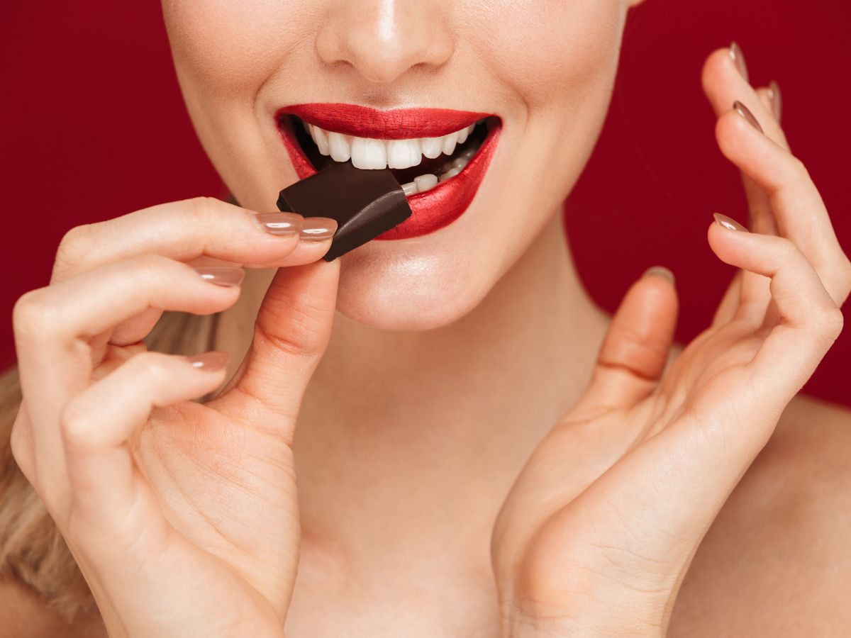 Girl Eating Chocolate