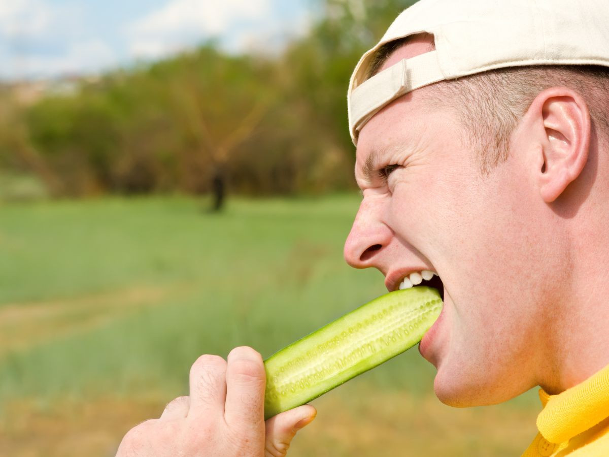 Eating Cucumber