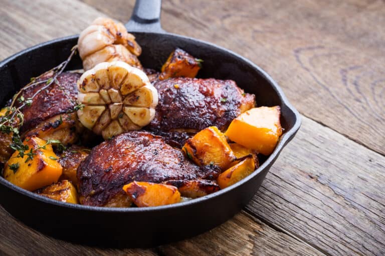 Spectacular Lemon-Kissed Roasted Chicken Thigh Recipe and Butternut Squash Bliss