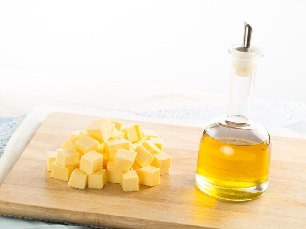 butter, olive oil